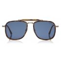 Tom Ford - Huck Sunglasses - Navigator Style Sunglasses - Blonde Havana - FT0665 - Sunglasses - Tom Ford Eyewear