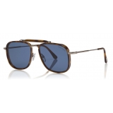 Tom Ford - Huck Sunglasses - Navigator Style Sunglasses - Blonde Havana - FT0665 - Sunglasses - Tom Ford Eyewear