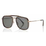 Tom Ford - Huck Sunglasses - Navigator Style Sunglasses - Dark Havana - FT0665 - Sunglasses - Tom Ford Eyewear