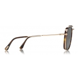 Tom Ford - Huck Sunglasses - Navigator Style Sunglasses - Dark Havana - FT0665 - Sunglasses - Tom Ford Eyewear