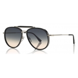 Tom Ford - Tripp Sunglasses - Occhiali da Sole Forma di Pilota - Nero - FT0666 - Occhiali da Sole - Tom Ford Eyewear