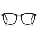 Tom Ford - Blue Block Optical Glasses - Square Acetate Optical Glasses - Black - FT5523-B - Optical Glasses - Tom Ford Eyewear