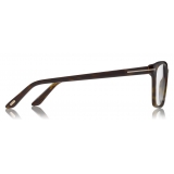 Tom Ford - Optical Glasses - Occhiali da Vista Quadrati - Avana Scuro - FT5523-B - Occhiali da Vista - Tom Ford Eyewear