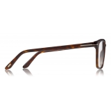 Tom Ford - Optical Glasses - Occhiali da Vista Quadrati - Rosso Avana - FT5523-B - Occhiali da Vista - Tom Ford Eyewear