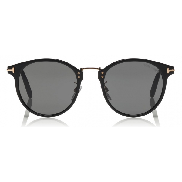 Tom Ford - Jamieson Sunglasses - Round Acetate Sunglasses - Black - FT0673 - Sunglasses - Tom Ford Eyewear