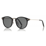 Tom Ford - Jamieson Sunglasses - Occhiali da Sole Rotondi in Acetato - Nero - FT0673 - Occhiali da Sole - Tom Ford Eyewear