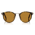 Tom Ford - Jamieson Sunglasses - Round Acetate Sunglasses - Dark Havana - FT0673 - Sunglasses - Tom Ford Eyewear