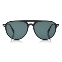 Tom Ford - Carlo Sunglasses - Occhiali da Sole Pilota in Acetato - Nero - FT0587 - Occhiali da Sole - Tom Ford Eyewear