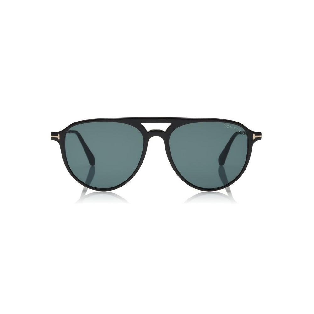 Tom Ford - Carlo Sunglasses - Pilot Acetate Sunglasses - Black - FT0587 ...