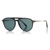 Tom Ford - Carlo Sunglasses - Occhiali da Sole Pilota in Acetato - Nero - FT0587 - Occhiali da Sole - Tom Ford Eyewear