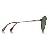 Tom Ford - Carlo Sunglasses - Occhiali da Sole Pilota in Acetato - Avana Rossa - FT0587 - Occhiali da Sole - Tom Ford Eyewear