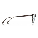 Tom Ford - Blue Block Optical Glasses - Square Optical Glasses - Dark Havana - FT5590-F-B - Optical Glasses - Tom Ford Eyewear