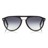 Tom Ford - Carlo Sunglasses - Pilot Acetate Sunglasses - Red Havana - FT0587 - Sunglasses - Tom Ford Eyewear