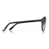 Tom Ford - Carlo Sunglasses - Occhiali da Sole Pilota in Acetato - Avana Rossa - FT0587 - Occhiali da Sole - Tom Ford Eyewear