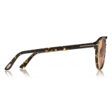 Tom Ford - Burton Sunglasses - Occhiali da Sole Quadrato - Avana Scuro - FT0697 - Occhiali da Sole - Tom Ford Eyewear