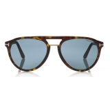 Tom Ford - Burton Sunglasses - Occhiali da Sole Morbido Quadrato - Havana - FT0697 - Occhiali da Sole - Tom Ford Eyewear