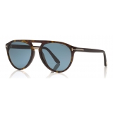 Tom Ford - Burton Sunglasses - Occhiali da Sole Morbido Quadrato - Havana - FT0697 - Occhiali da Sole - Tom Ford Eyewear