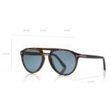 Tom Ford - Burton Sunglasses - Occhiali da Sole Morbido Quadrato - Havana - FT0697 - Occhiali da Sole - Tom Ford Eyewear