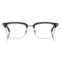Tom Ford - Half-Rim Optical Glasses - Half-Rim Optical Glasses - Black - FT5504 – Optical Glasses - Tom Ford Eyewear