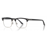 Tom Ford - Half-Rim Optical Glasses - Occhiali da Vista a Semicerchio - Nero - FT5504 - Occhiali da Vista - Tom Ford Eyewear