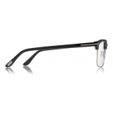 Tom Ford - Half-Rim Optical Glasses - Occhiali da Vista a Semicerchio - Nero - FT5504 - Occhiali da Vista - Tom Ford Eyewear