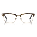 Tom Ford - Half-Rim Optical Glasses - Half-Rim Optical Glasses - Dark Havana - FT5504 – Optical Glasses - Tom Ford Eyewear