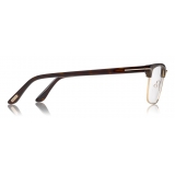 Tom Ford - Half-Rim Optical Glasses - Half-Rim Optical Glasses - Dark Havana - FT5504 – Optical Glasses - Tom Ford Eyewear