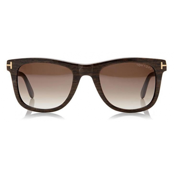 Tom Ford - Leo Square Sunglasses - Square Acetate Sunglasses - Brown Wood - FT0336 - Sunglasses - Tom Ford Eyewear