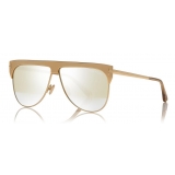 Tom Ford - Winter Gold Plated Sunglasses - Occhiali da Sole Stile Pilota - Oro - FT0707 - Occhiali da Sole - Tom Ford Eyewear