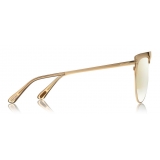 Tom Ford - Winter Gold Plated Sunglasses - Occhiali da Sole Stile Pilota - Oro - FT0707 - Occhiali da Sole - Tom Ford Eyewear