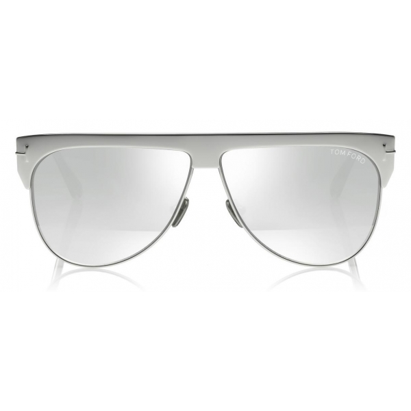Tom Ford - Winter Gold Plated Sunglasses - Pilot Style Sunglasses - White Gold - FT0707 - Sunglasses - Tom Ford Eyewear