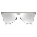 Tom Ford - Winter Gold Plated Sunglasses - Occhiali da Sole Pilota - Oro Bianco - FT0707 - Occhiali da Sole - Tom Ford Eyewear