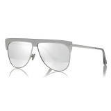 Tom Ford - Winter Gold Plated Sunglasses - Occhiali da Sole Pilota - Oro Bianco - FT0707 - Occhiali da Sole - Tom Ford Eyewear