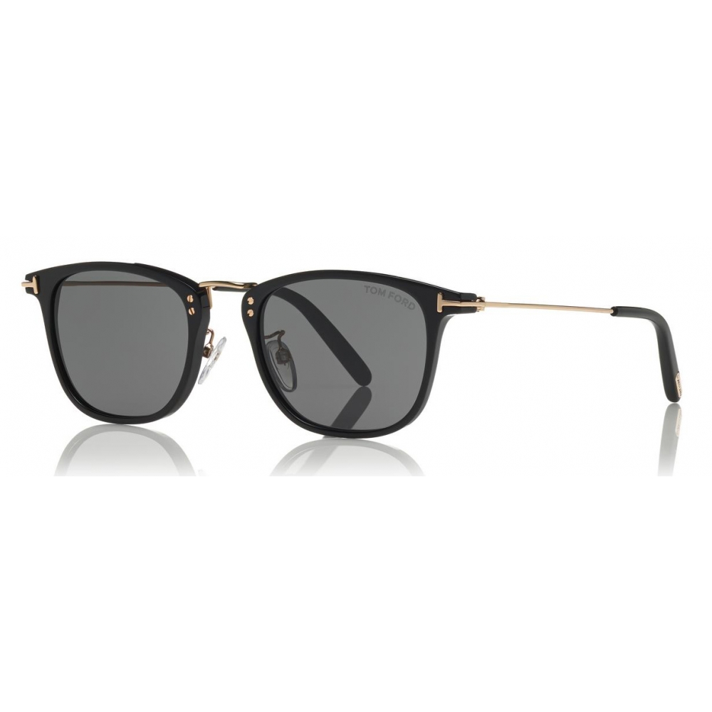 Tom Ford - Beau Sunglasses - Squared Acetate Sunglasses - Black