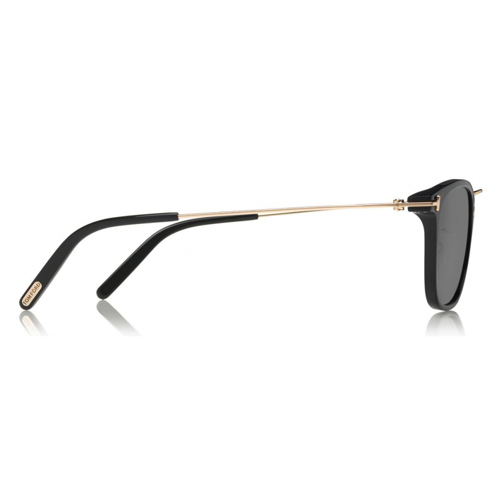 Tom Ford - Beau Sunglasses - Squared Acetate Sunglasses - Black