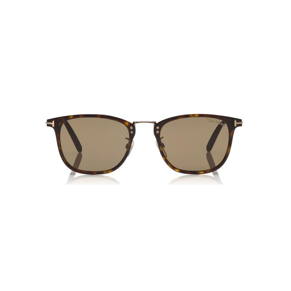 Tom Ford - Beau Sunglasses - Squared Acetate Sunglasses - Dark Havana ...