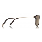 Tom Ford - Beau Sunglasses - Occhiali da Sole Quadrati in Acetato - Avana Scuro - FT0672 - Occhiali da Sole - Tom Ford Eyewear