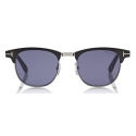 Tom Ford - Laurent Sunglasses - Occhiali da Sole Quadrati - Nero Blu - FT0623 - Occhiali da Sole - Tom Ford Eyewear