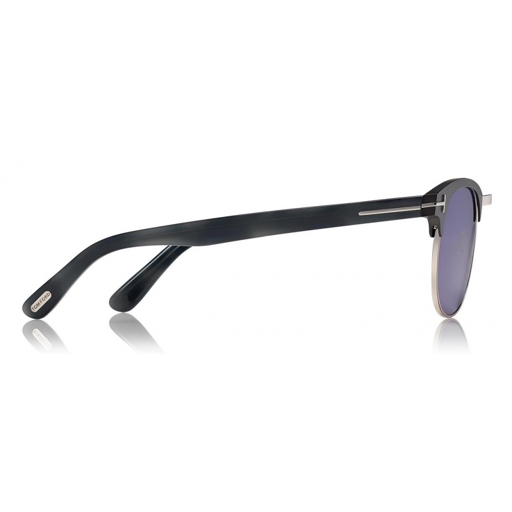 Tom Ford - Laurent Sunglasses - Square Sunglasses - Black Blue - FT0623 ...