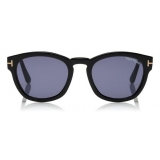 Tom Ford - Bryan Sunglasses - Occhiali da Sole Rotondi in Acetato - Nero - FT0590 - Occhiali da Sole - Tom Ford Eyewear