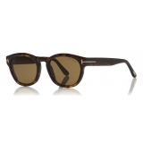 Tom Ford - Bryan Sunglasses - Round Acetate Sunglasses - Havana - FT0590 - Sunglasses - Tom Ford Eyewear