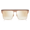 Tom Ford - West Gold Plated Sunglasses - Square Gold Plated Sunglasses - Rose Gold - FT0706 - Sunglasses - Tom Ford Eyewear