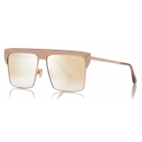 Tom Ford - West Gold Plated Sunglasses - Square Gold Plated Sunglasses - Rose Gold - FT0706 - Sunglasses - Tom Ford Eyewear