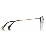 Tom Ford - Metal Optical Glasses - Occhiali da Vista Quadrati in Metallo - Nero - FT5452 - Occhiali da Vista - Tom Ford Eyewear