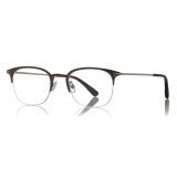 Tom Ford - Metal Optical Glasses - Metal Optical Glasses - Matte Dark Ruthenium - FT5452 - Optical Glasses - Tom Ford Eyewear