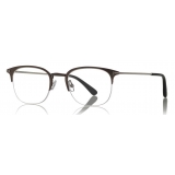 Tom Ford - Metal Optical Glasses - Occhiali in Metallo - Rutenio Scuro Opaco - FT5452 - Occhiali da Vista - Tom Ford Eyewear