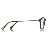 Tom Ford - Blue Block Optical Glasses - Occhiali da Vista Rotondi - Nero - FT5553-B - Occhiali da Vista - Tom Ford Eyewear