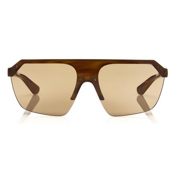 Tom Ford - Razor Sunglasses - Occhiali da Sole Forma di Maschera - Oliva - FT0797 - Occhiali da Sole - Tom Ford Eyewear