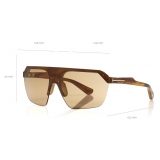 Tom Ford - Razor Sunglasses - Mask Shape Sunglasses - Olive - FT0797 - Sunglasses - Tom Ford Eyewear