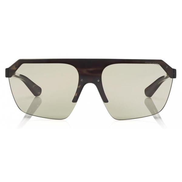 Tom Ford - Razor Sunglasses - Occhiali da Sole Forma di Maschera - Avana Rossa - FT0797 - Occhiali da Sole - Tom Ford Eyewear